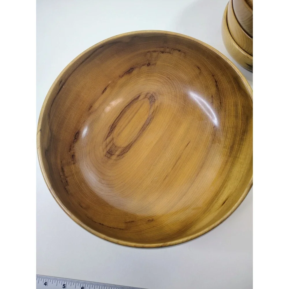 Vintage Myrtlewood Oregon Bowl Set of 4